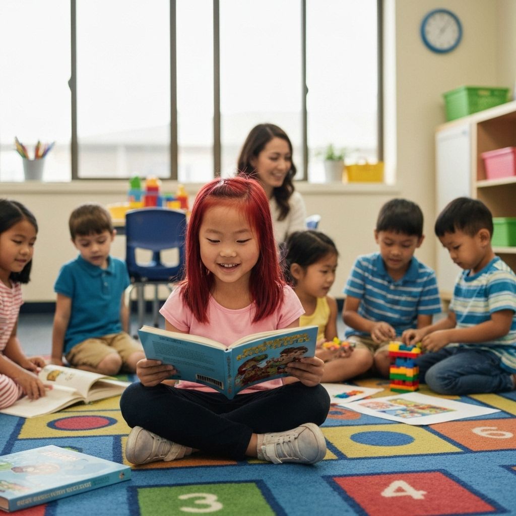 Children learning and playing